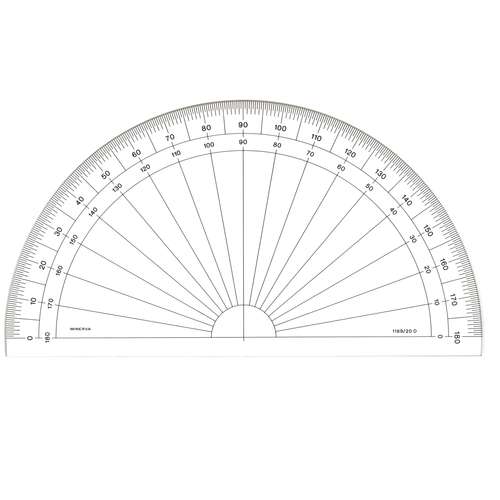 Minerva Half Circle Protractors | 50,000+ Art Supplies | Your Art ...