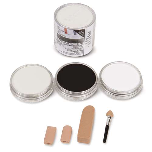 PANPASTEL® | Blending and Shading set — 3 x 9 ml pans + Sofft® tools 