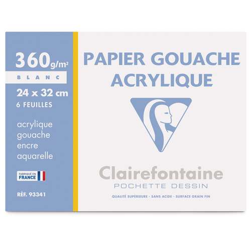 Clairefontaine Acrylic & Gouache Paper Pack 