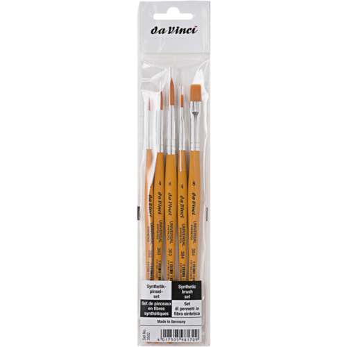 Set Of 5 Da Vinci Universal Synthetic Brushes 