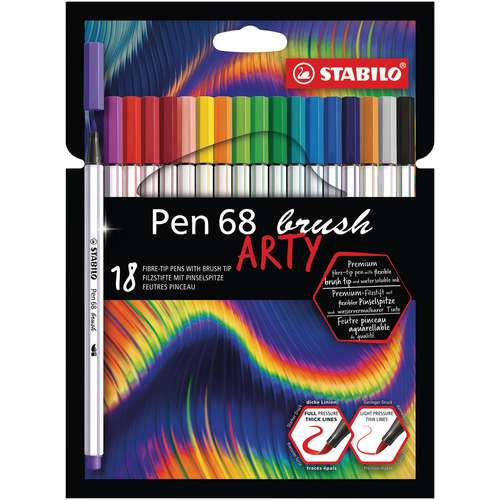 Stabilo Pen 68 Arty Brush Pen Sets 