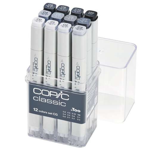 COPIC® | classic marker set — 12 x cool grey 
