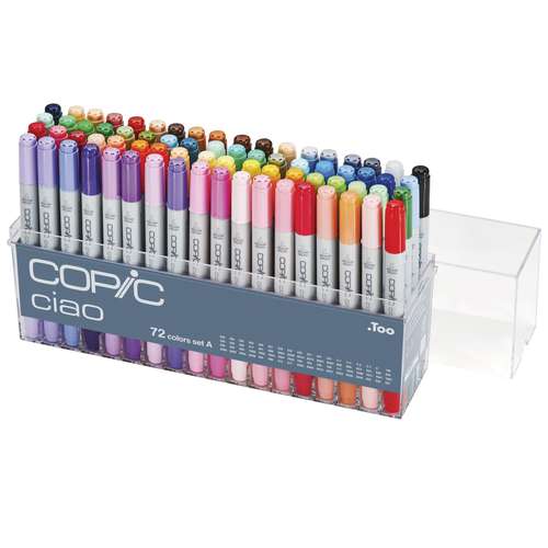 COPIC® | ciao 72 colors set A — 72 markers 