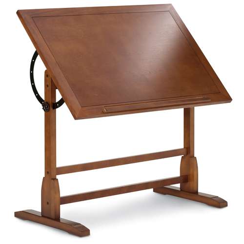 Vintage Studio Design Wooden Drawing Table 