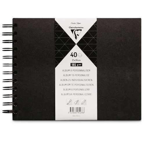 Clairefontaine Black Albums to Personalise 