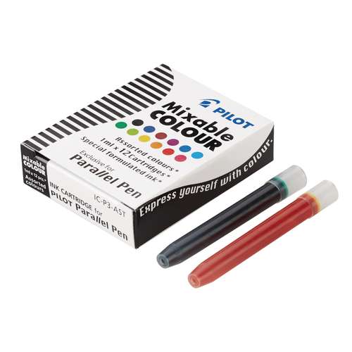 Pilot Parallel Pen Mixed Ink Cartridge Pack 