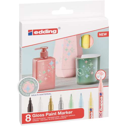 Edding 751 8 Pastel Gloss Marker Creative Set 