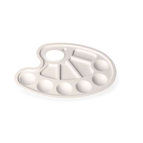 Oval Shaped Plastic Palette 