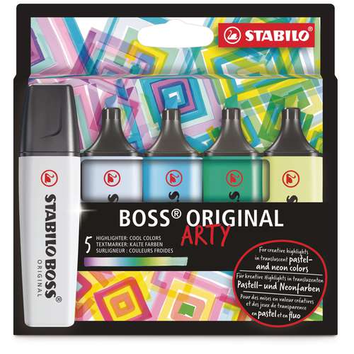 Stabilo Boss Original Arty Highlighter Cool Colour Sets 