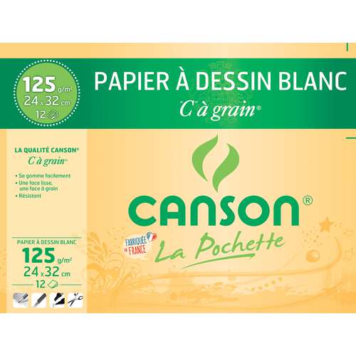 Canson "C" à grain Drawing Paper Packs 