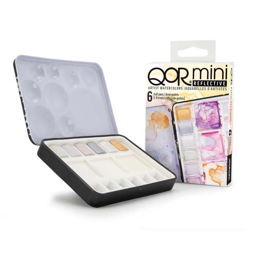 GOLDEN® | QoR™ mini REFLECTIVE Watercolours — 6 half pans 
