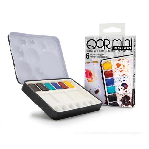 GOLDEN® | QoR® Mini URBAN SKETCH Watercolour set - 6 half pans 