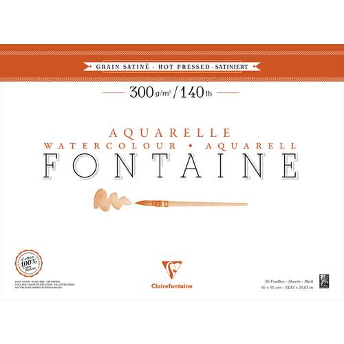 Carnet aquarelle CLAIREFONTAINE Fontaine 300gr