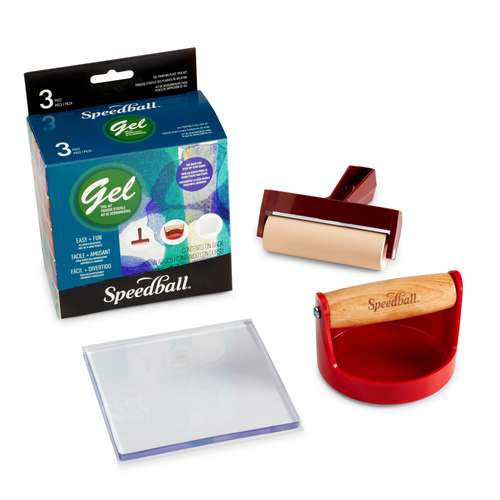 Speedball® | Gel printing plates — tool kit ○ set of 3 