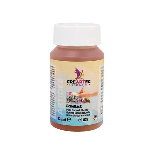 CREARTEC | Pure Natural Shellac — 125 ml bottle 
