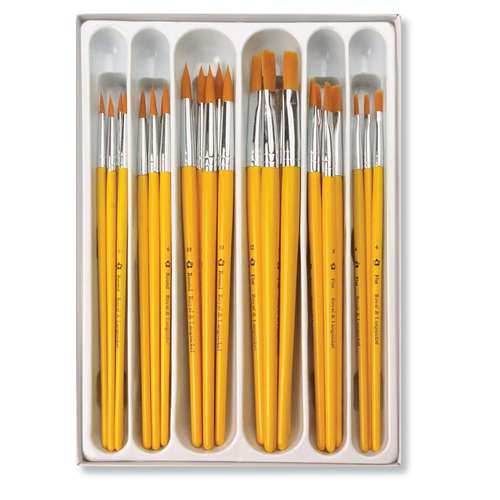Royal & Langnickel® | CLASSROOM VALUE PACKS™ Synthetic Brushes — pack of 30 