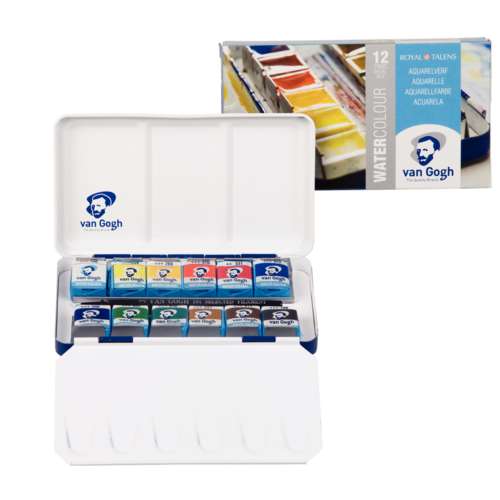 Royal Talens : Van Gogh : Watercolour Paint : Half Pan : Set of 24 - Van  Gogh : Watercolour Paint - Van Gogh - Brands