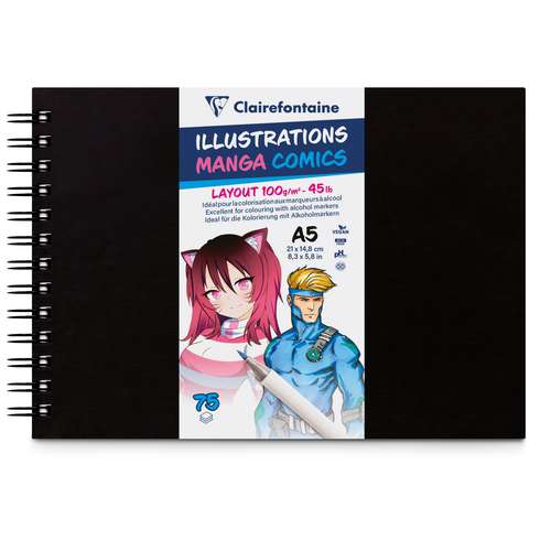 Clairefontaine Illustrations Manga Comic Books 