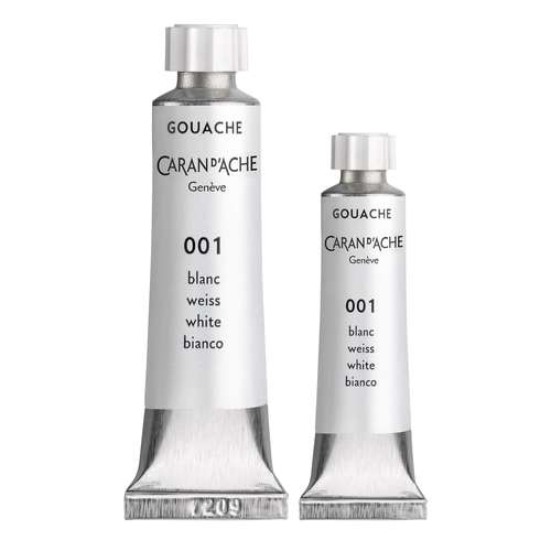 CARAN d'ACHE® | White Gouache Paint — tubes 