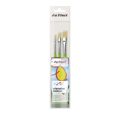 da Vinci | FIT SYNTHETIC BRISTLE Acrylic Brush Set Series 4201 — 3 brushes 