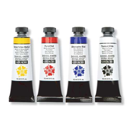 DANIEL SMITH | EXTRA FINE™ gouache — primary mixing set of 4 