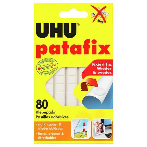 UHU® | patafix white Adhesive Pads — packs of 80 
