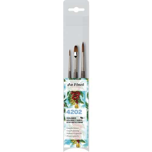 da Vinci | COLINEO Gouache Brush Set Series 4202 — 3 brushes 
