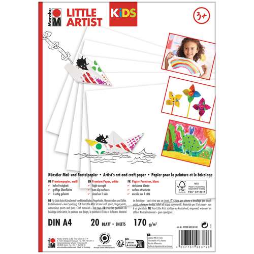 Marabu | KiDS LITTLE ARTIST Art & Craft Paper — A4 pad 