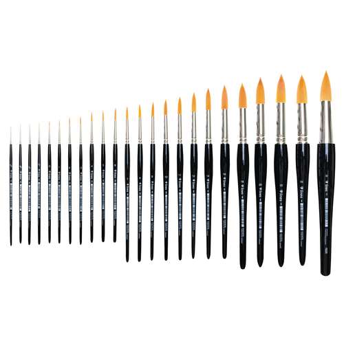 lineo | Series 192 Round Watercolour Brushes  — Toray synthetic hair 