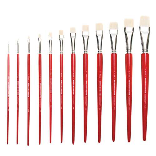 lineo | Series 312 Oil & Acrylic Flat Brushes — Chungking bristles 