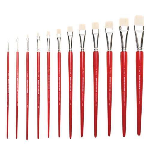 lineo | Series 312 Oil & Acrylic Flat Brushes — Chungking bristles 