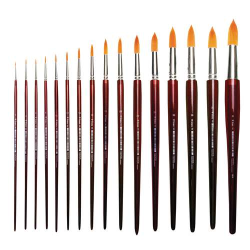 lineo | Series 392 Acrylic Round Brushes — Toray synthetic hair 