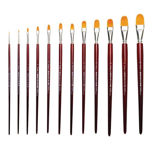 lineo | Series 394 Acrylic Filbert Brushes — Toray synthetic hair 