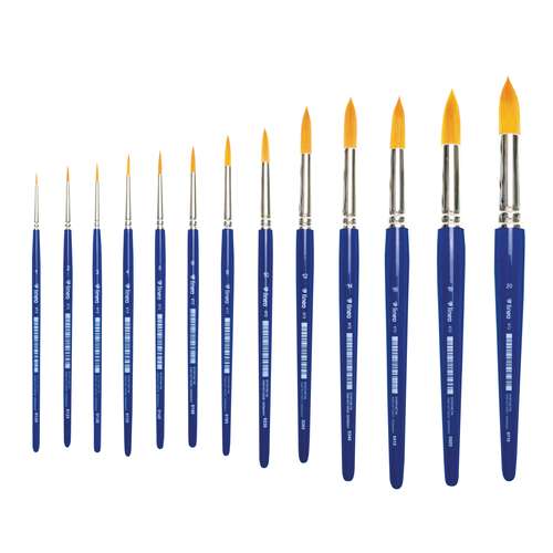 lineo | Series 672 Round Universal Hobby Brushes — synthetic hair 