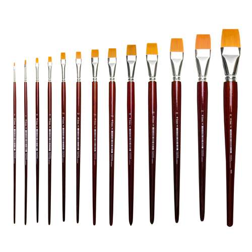 lineo | Series 393 Acrylic Flat Brushes — Toray synthetic hair 