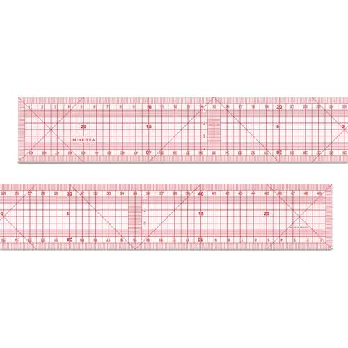 MINERVA | Japanese Sewing Ruler — transparent plastic 