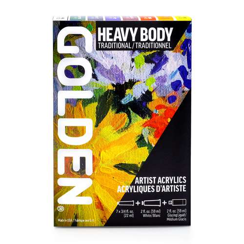 GOLDEN® | Heavy Body Traditional Set — 7 x 22 ml tubes + 1 x 59ml 