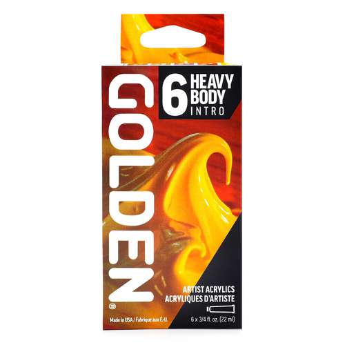 GOLDEN® | Heavy Body Intro Set — 6 x 22 ml tubes 