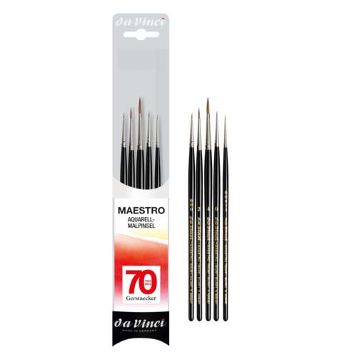 Gerstaecker | 70 Year Anniversary's da Vinci MAESTRO Brush Set — 5 brushes 