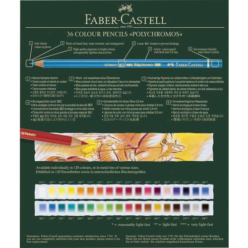 Faber Castell Polychromos Pencil - set of 36 – The Art Trading Company