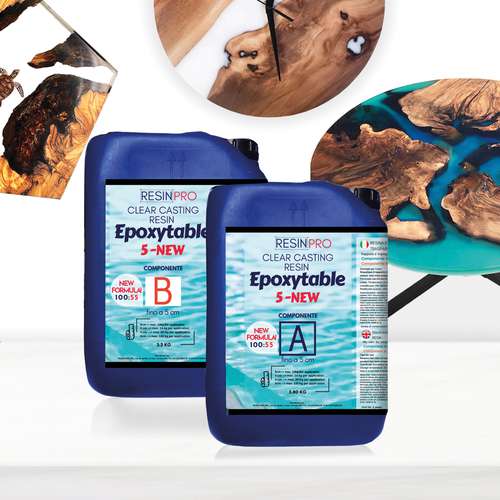 RESINPRO | Epoxytable 5-NEW Clear Casting Resin — packs 