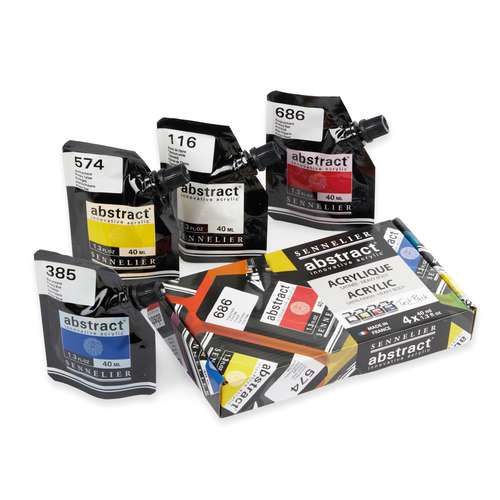 SENNELIER | abstract® ACRYLIC Paint — tester set of 4 