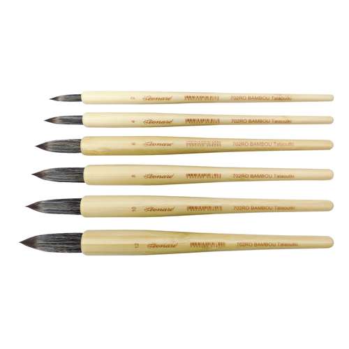 Léonard | Talaoutki Series 702 RO Round Brushes — for watercolour 