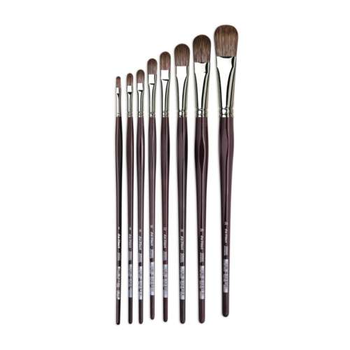 da Vinci | Grigio Filbert Synthetic Brushes — series 7495 