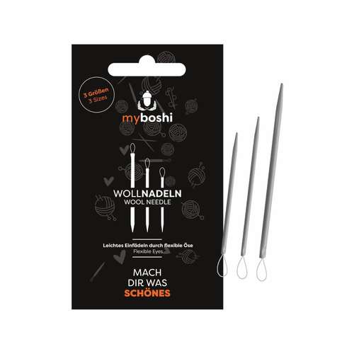 myboshi | Easy-Thread Wool Needles — set of 3 