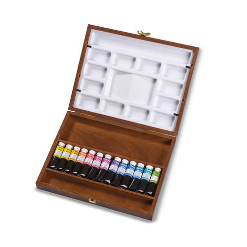 BLOCKX | Artists' Watercolour Classic Mahogany Box Set - 13 x 15 ml tubes 