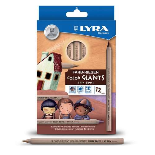 LYRA | COLOR GIANTS Skin Tones set — 12 coloured pencils 