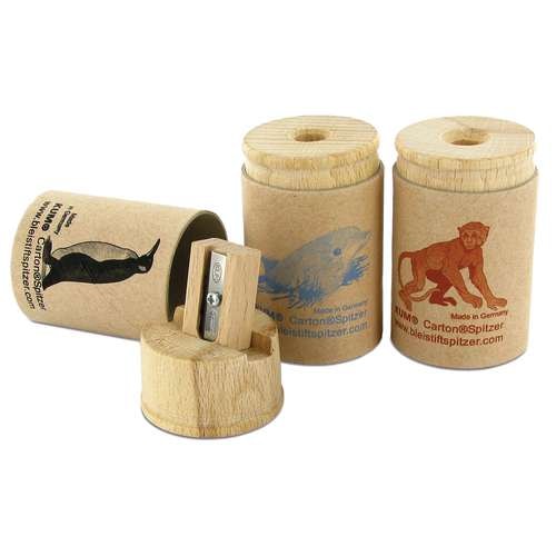 KUM® | OKO 1 Recycled Cardboard Sharpener — cylindrical 