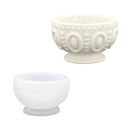 Silicone Tealight Holder mould — with motif 