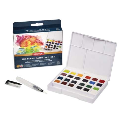 DERWENT | INKTENSE Paint Pan set — 24 half pans 